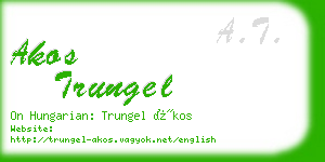 akos trungel business card